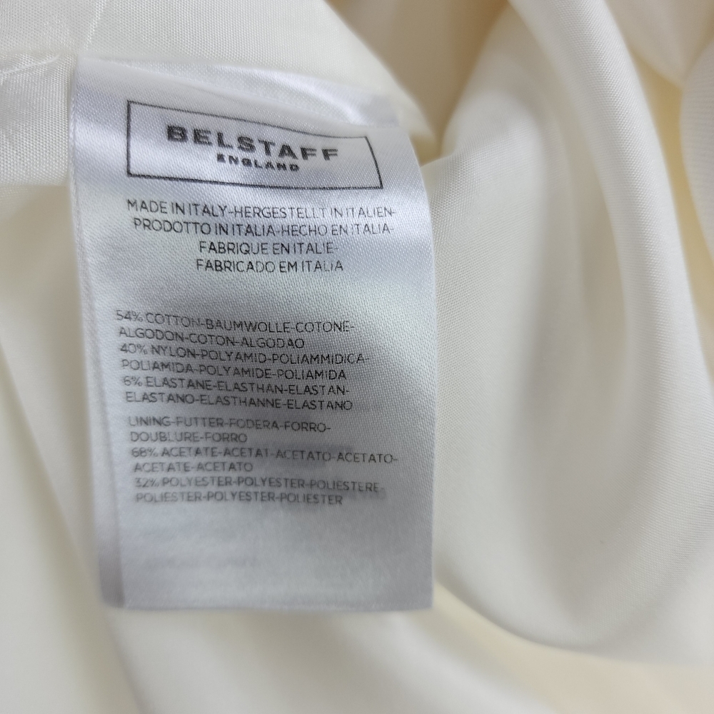 New Belstaff Designer White Structured Panel Dress Size 44 - 12 - Lg - Picture 10 of 12